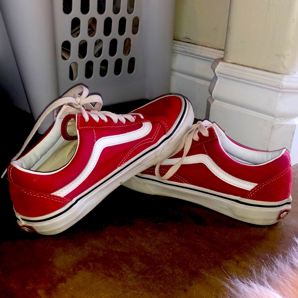 Red Old School Vans